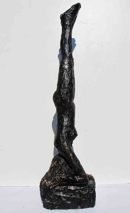 Headstand II (patinated black)